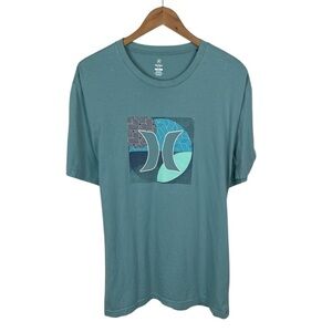 TS1059 Mens Hurley Surfer Brand Classic Logo Short Sleeve Beach T Shirt XL